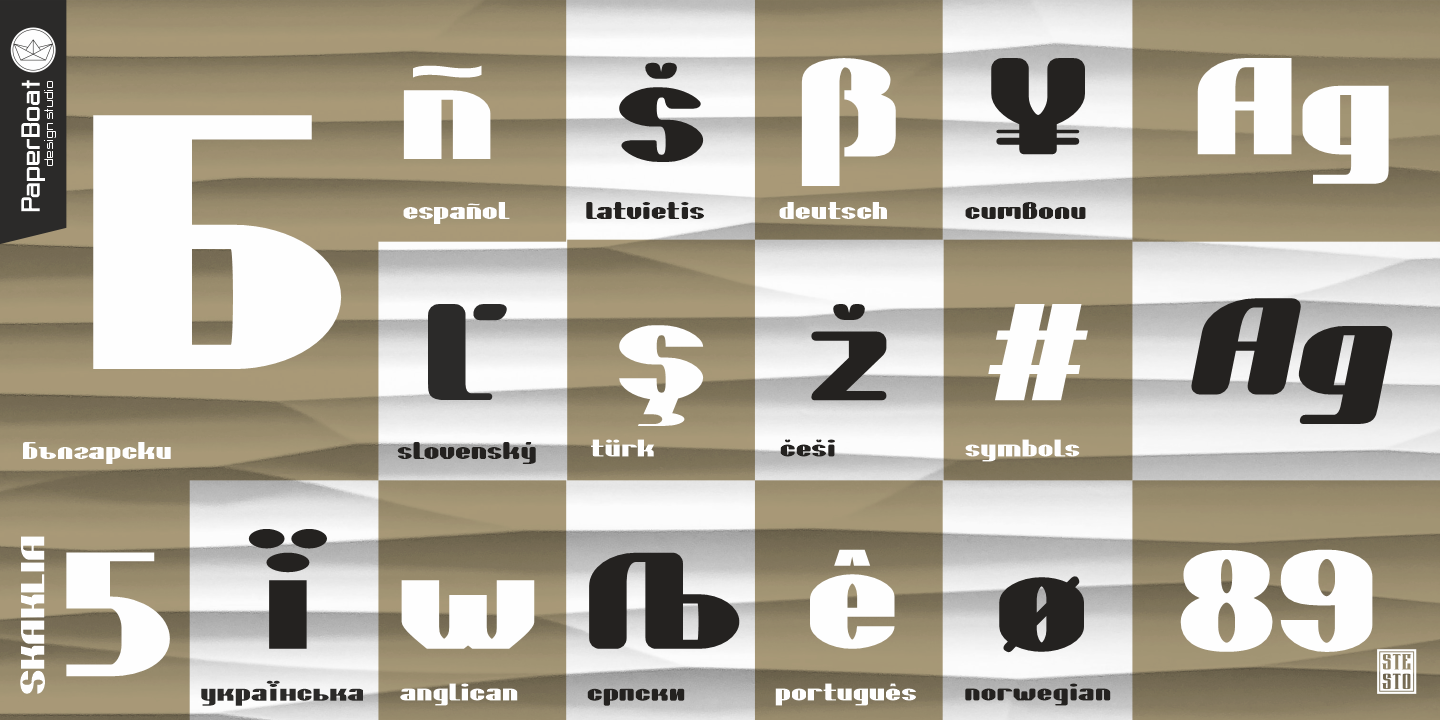 Example font Skaklia #8